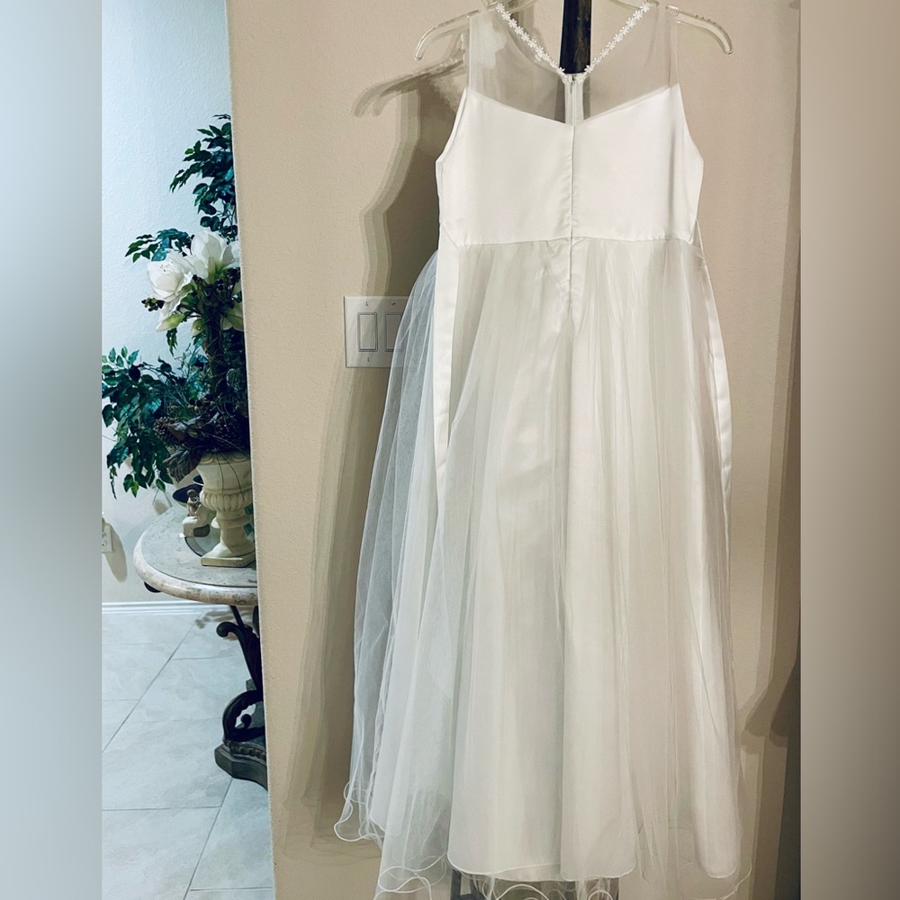 Darling Communion wedding flower girl 4 layer dress SZ 170 (14-16) White tulle - Picture 9 of 13